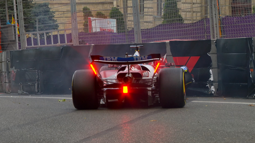 2025 Azerbaijan GP Qualifying: Leclerc crashes out of Q3