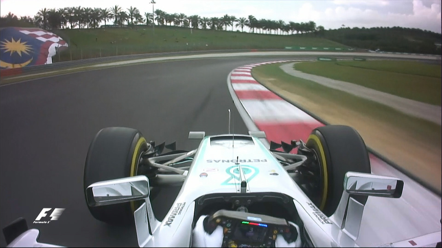 Onboard pole position lap - Lewis Hamilton, Malaysia 2016