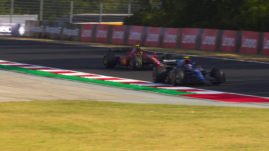 2022 Hungarian GP FP2: Carlos Sainz unimpressed by Williams traffic
