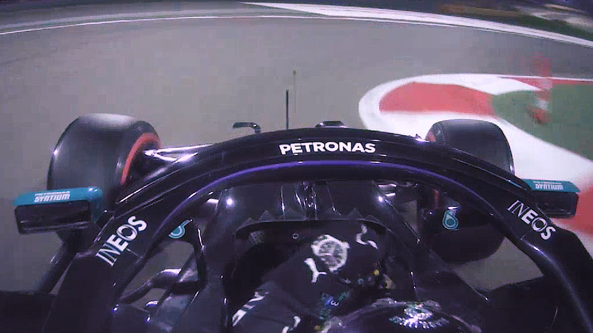 2020 Bahrain Grand Prix FP2: Onboard for Lewis Hamilton's fastest lap