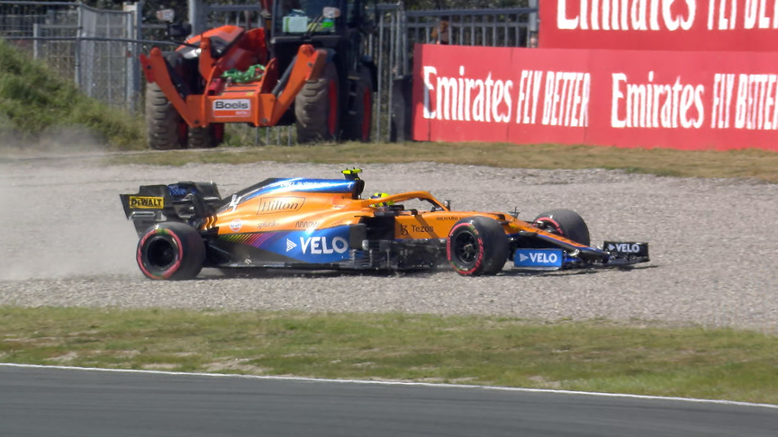 2021 Dutch GP FP3: Norris survives trip through the gravel