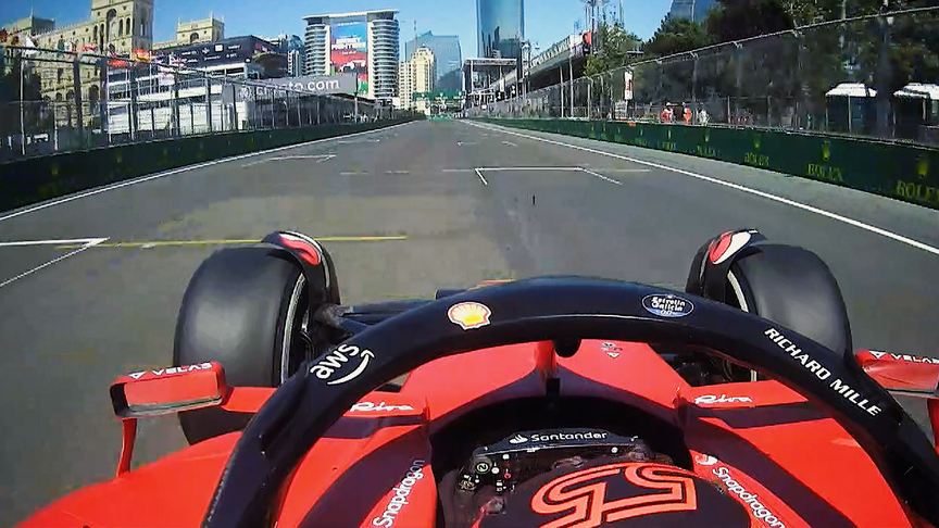 2022 Azerbaijan GP FP1: Sainz complains about porpoising on Baku main straight