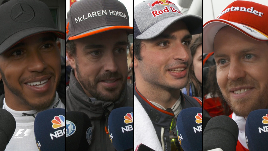 Drivers report back after the race in China