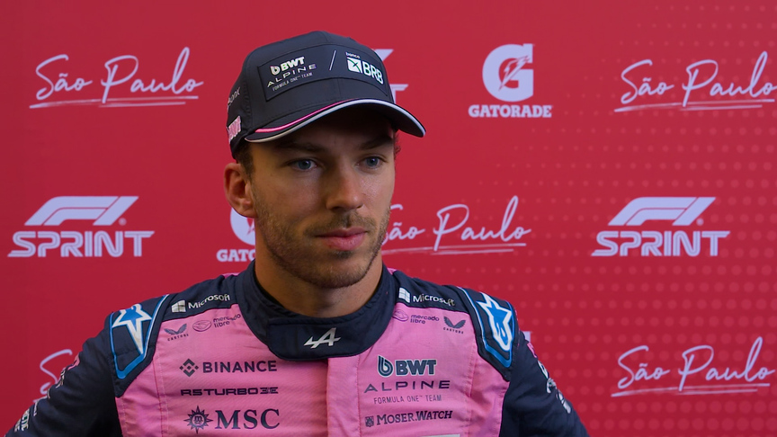 ‘A bit frustrating’ – Gasly rues yellow flag on his final SQ2 run at Interlagos