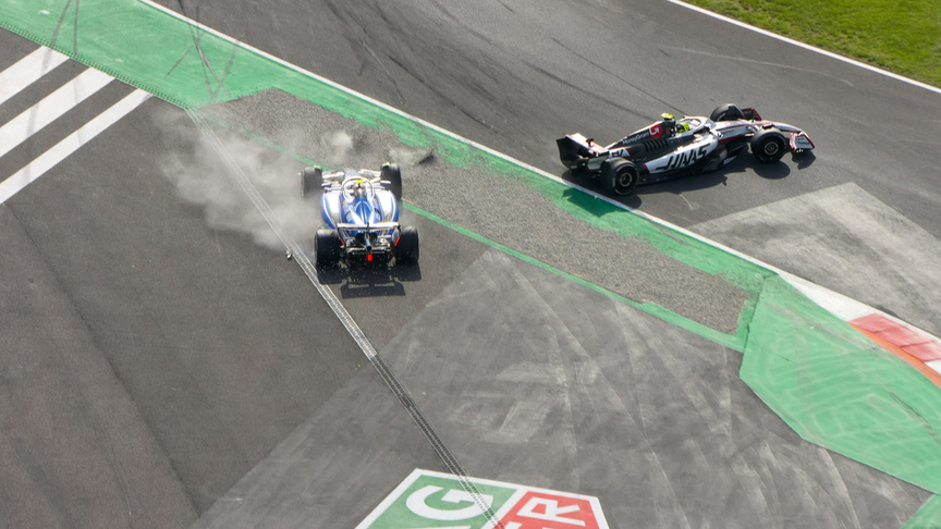 2025 Italian Grand Prix: Sainz and Bearman make contact and spin on Lap 41