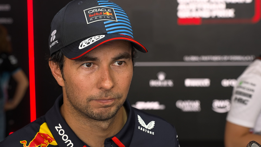 Car damage left Perez ‘sliding like a duck all over the place’