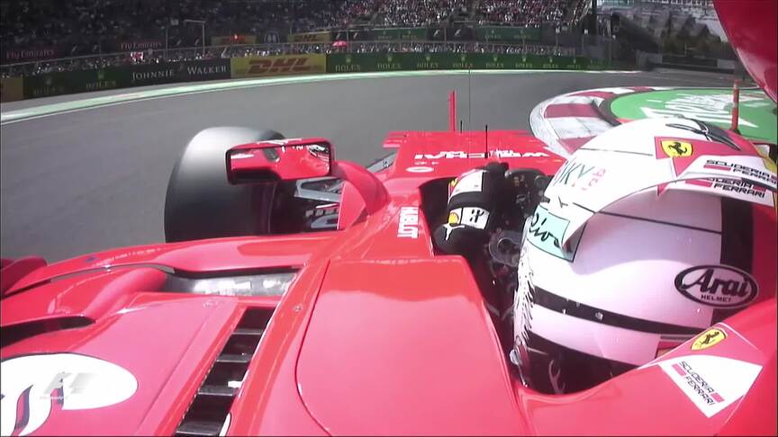 Onboard pole position lap - Sebastian Vettel, Mexico 2017
