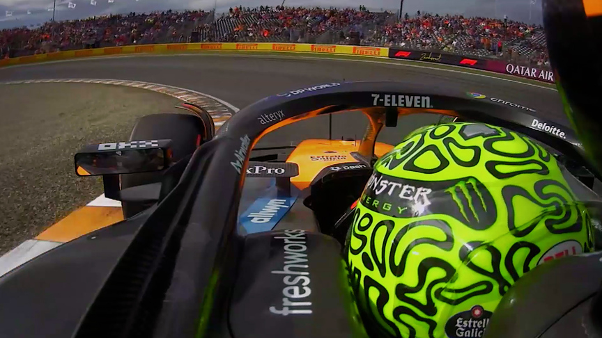 2025 Dutch GP FP2: Onboard with Norris for the fastest lap of Friday practice at Zandvoort