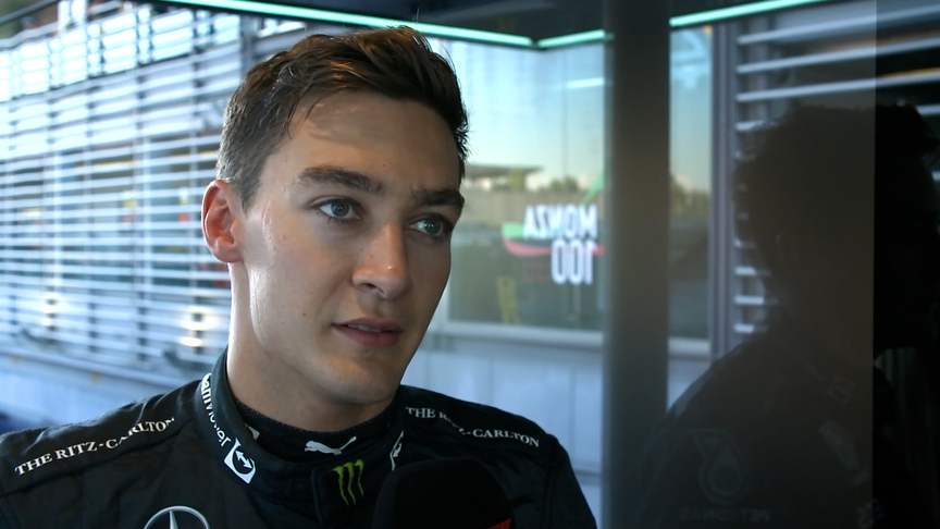 George Russell: 'Work to be done' for Mercedes to match rivals after FP2 in Monza