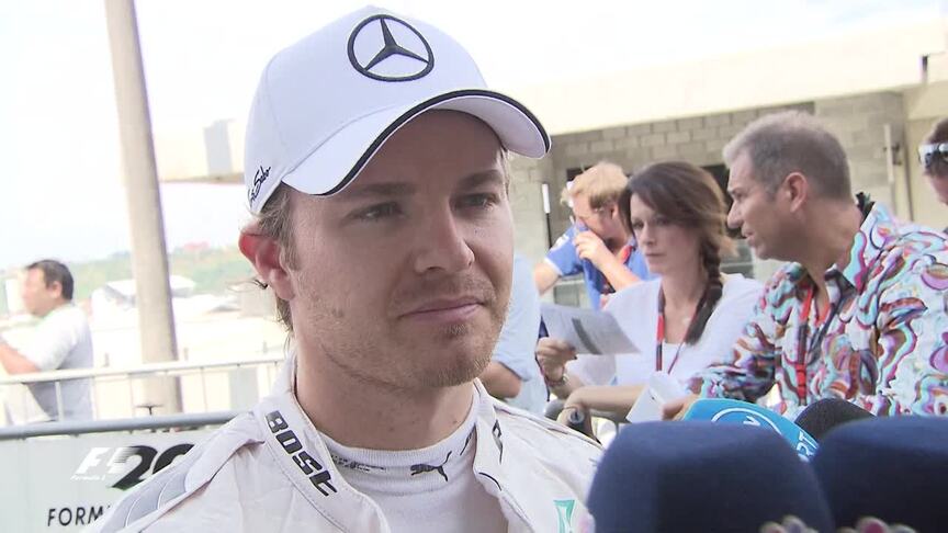 Top 3 qualifiers interviewed - Rosberg