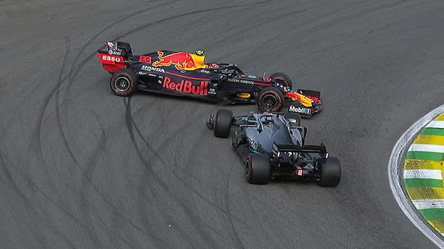 ALL THE ANGLES: Hamilton collides with Albon in Interlagos