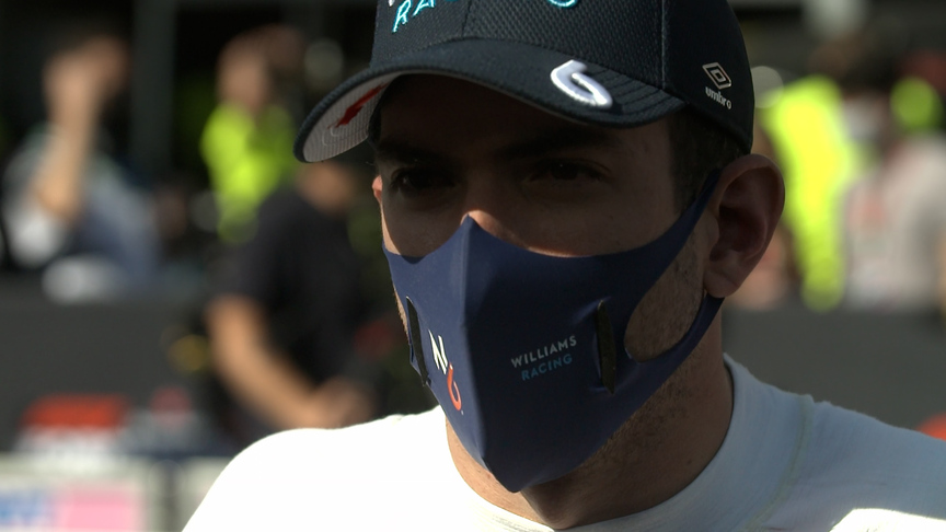 Nicholas Latifi: Happy to finish a 'race of blue flags'