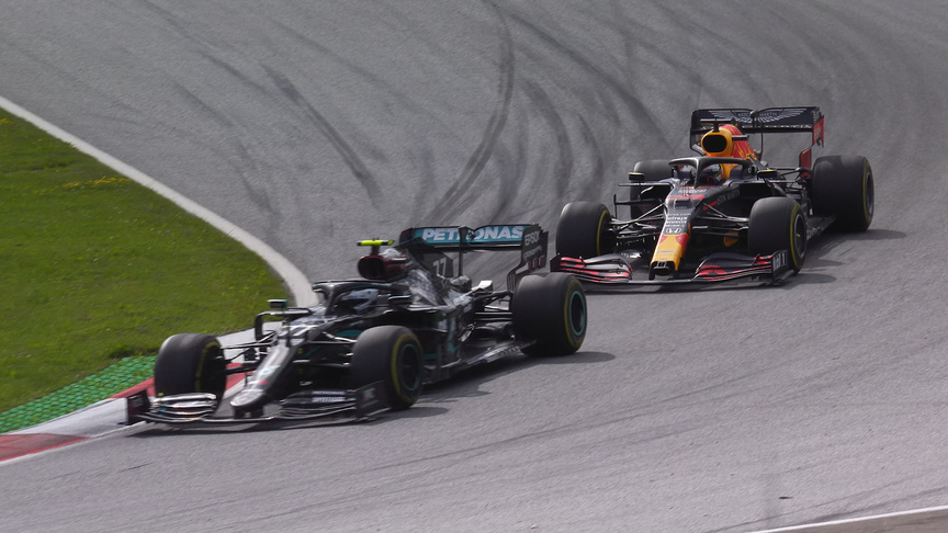 Styrian Grand Prix: Verstappen and Bottas fight for second place
