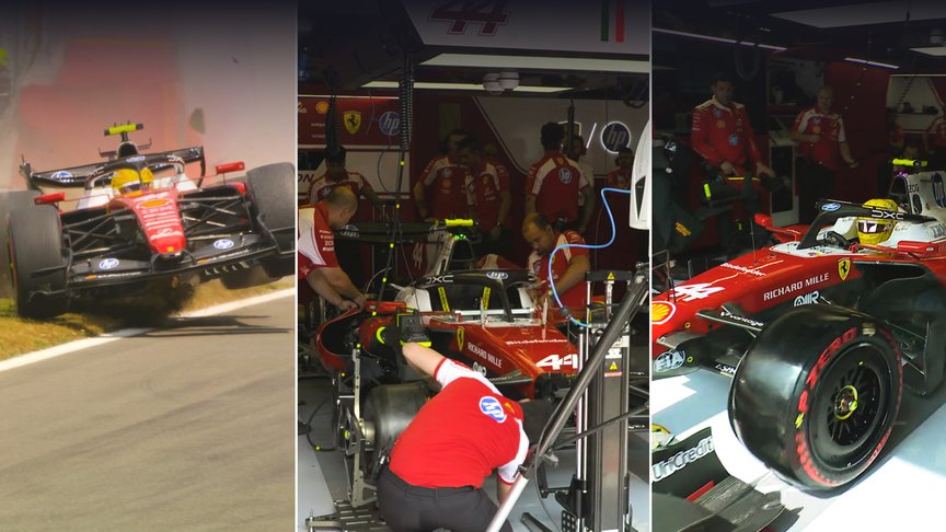 Rapid Ferrari repairs keep Hamilton on track for Qualifying