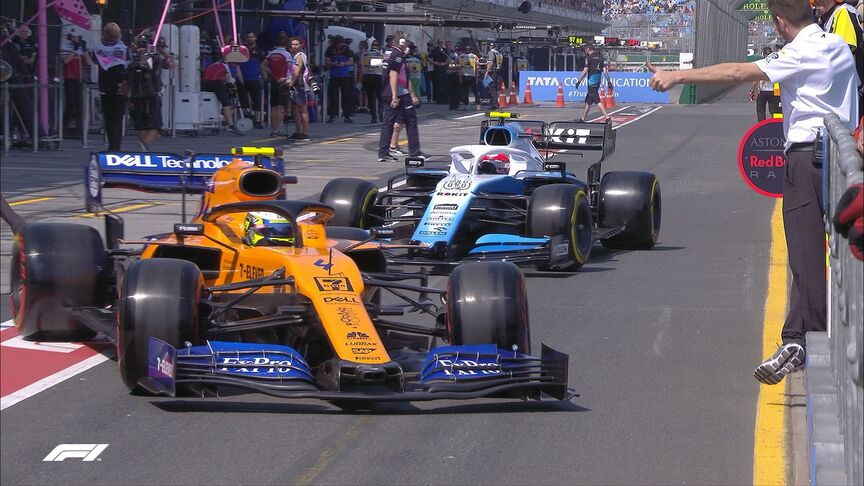 FP3: Close pit-lane call for Norris and Kubica
