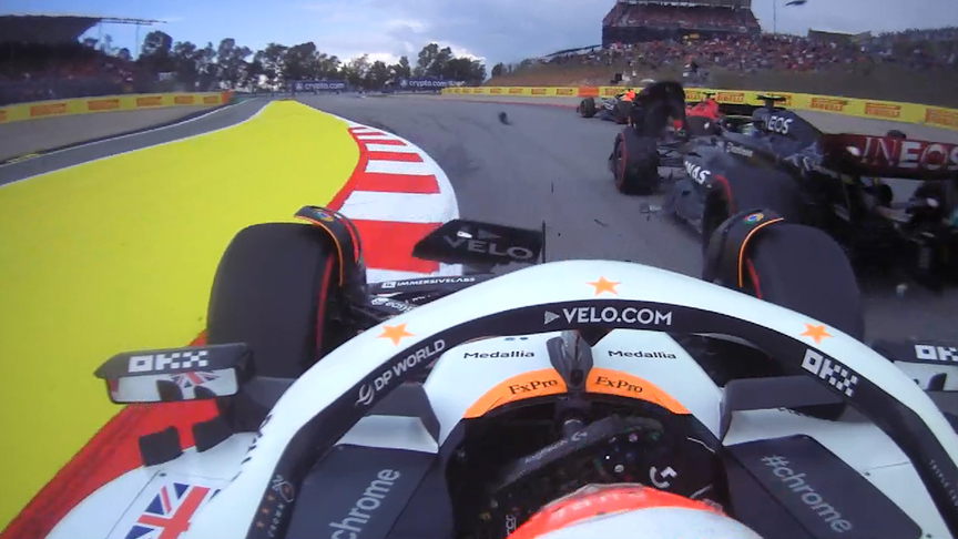 2023 Spanish Grand Prix: Best race start onboards