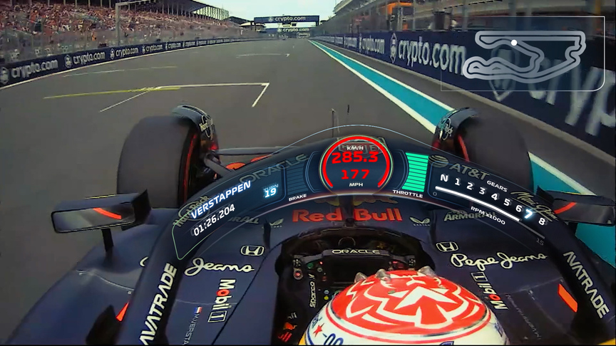 Track View: Onboard with Max Verstappen around Miami