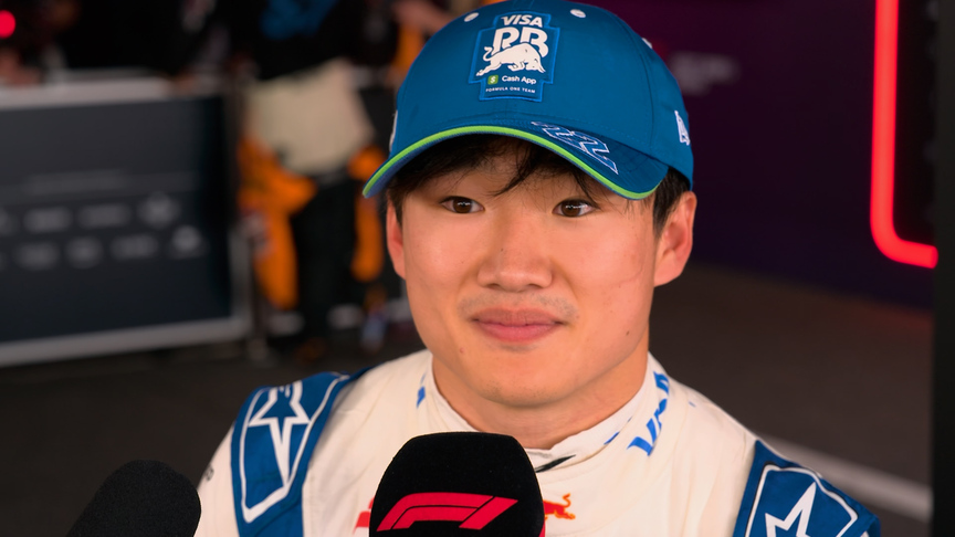 Beaming Tsunoda credits pit crew for points finish after he jumped two cars in one stop