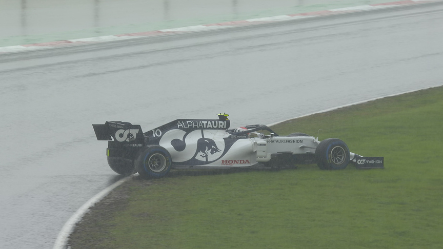 2020 Turkish Grand Prix Qualifying red-flagged in treacherous conditions