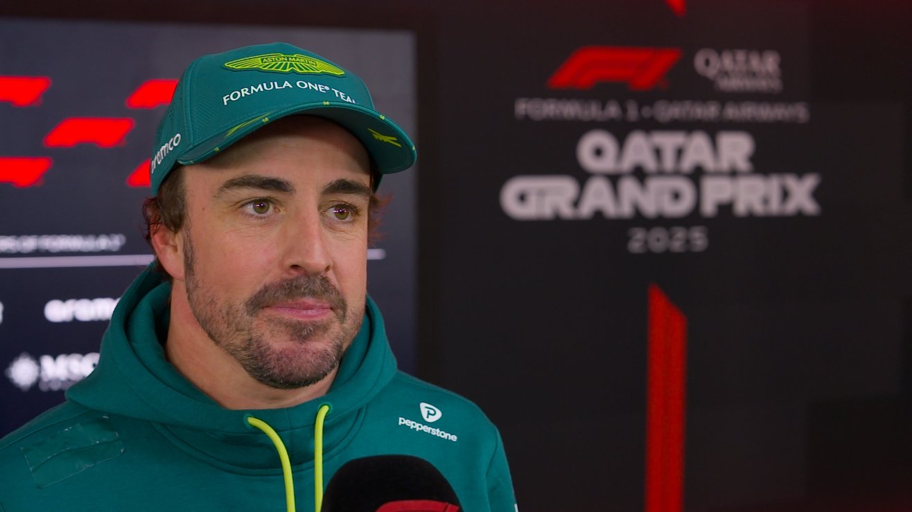 Alonso ‘definitely lucky’ to recover spin on his way to P7 in Qatar