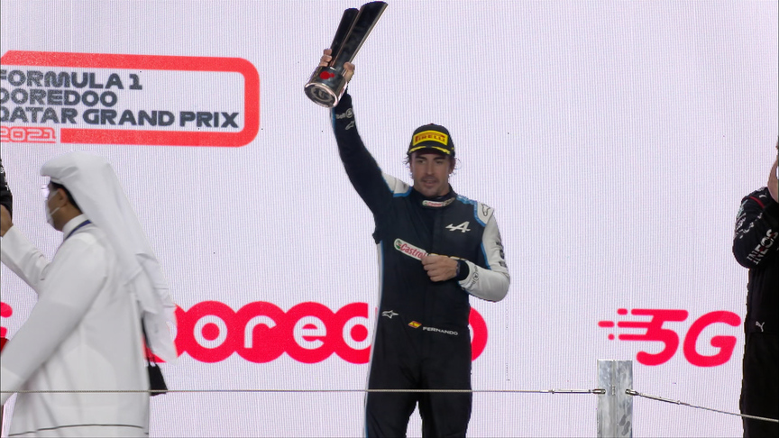 2021 Qatar Grand Prix: Alonso delighted with third and return to podium