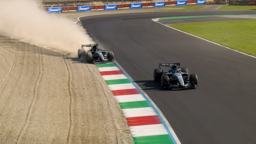 2026 Italian Grand Prix: Antonelli runs wide before claiming the lead on Lap 50