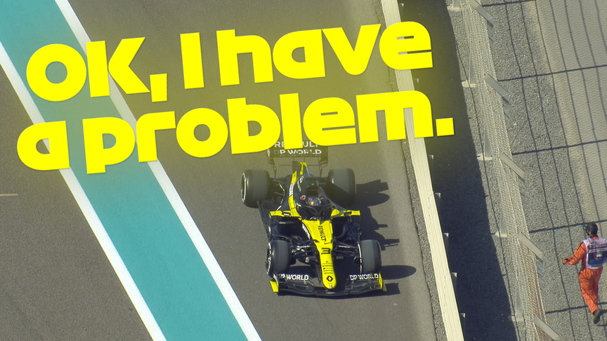 2020 Abu Dhabi Grand Prix FP1: Engine issue ruins Ricciardo's practice session   