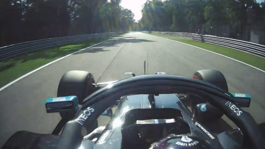 2020 Italian GP FP2: Hamilton's fastest lap at Monza