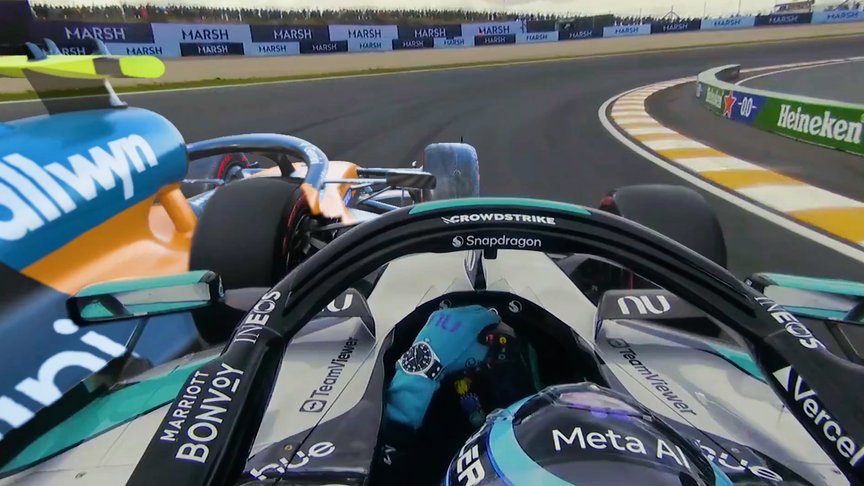 GHOST CAR: See how Norris beat Russell in the fight for pole position at Zandvoort