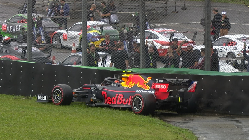 FP1: Pacesetter Albon crashes out to end session under reds 