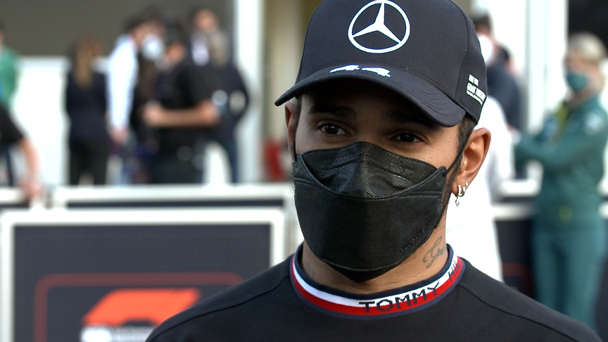 Hamilton laments 'painful' end to Azerbaijan GP after late 'brake magic' mishap