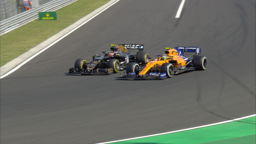 Hungarian GP: Norris holds his nerve to take Magnussen for P9