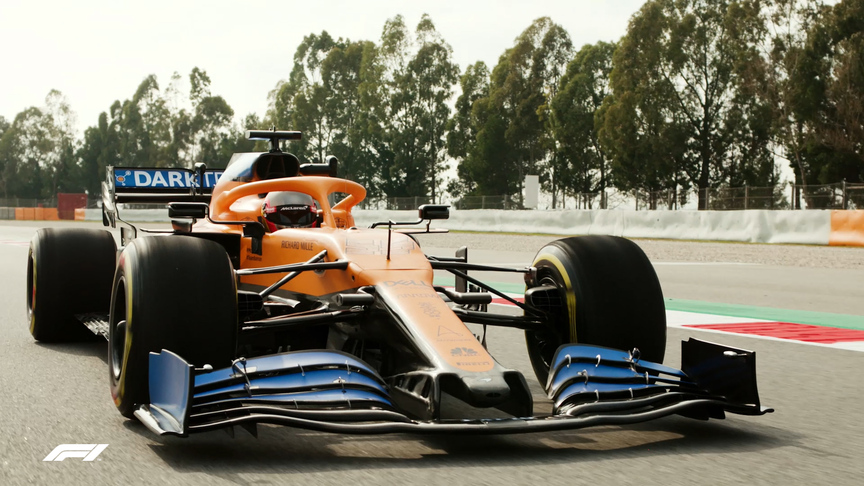 McLaren shakedown 2020 car
