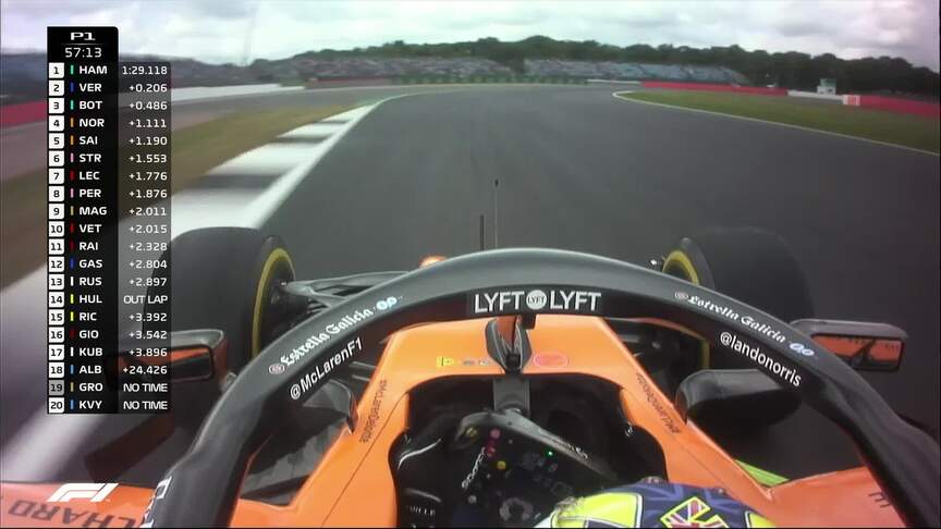 FP1: Lando Norris loses his McLaren through final turn