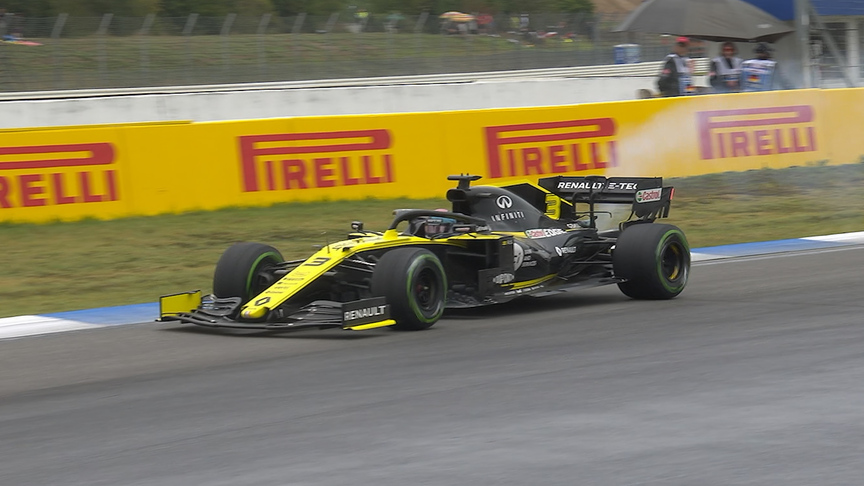 GERMAN GP:  Ricciardo retires as smoke erupts from rear of Renault