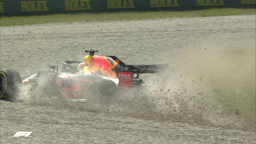 FP1: Ricciardo out early after hitting barriers at Turn 4