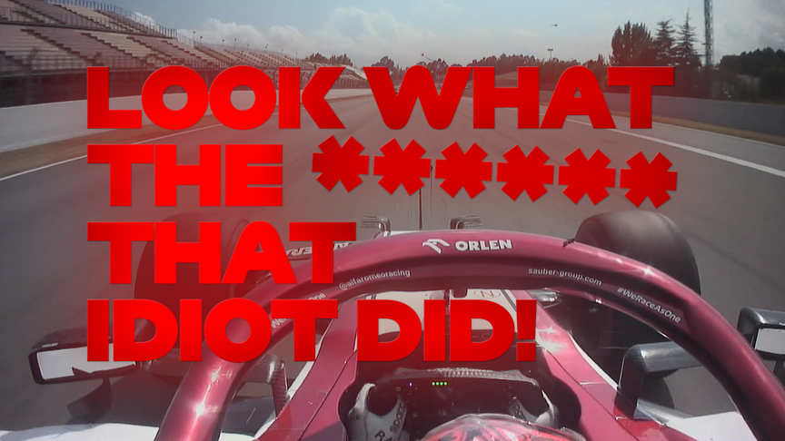 Spanish Grand Prix: Raikkonen almost collides with Grosjean