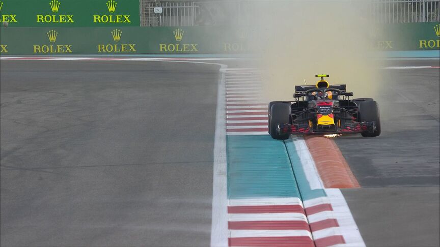 FP2: New sausage kerb catches out Verstappen