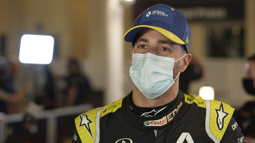 Ricciardo felt Abu Dhabi was like 'a time-trial' but happy with fastest lap