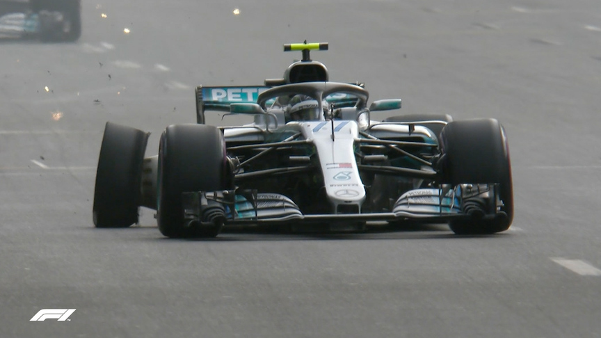 RACE: Late puncture costs Bottas victory