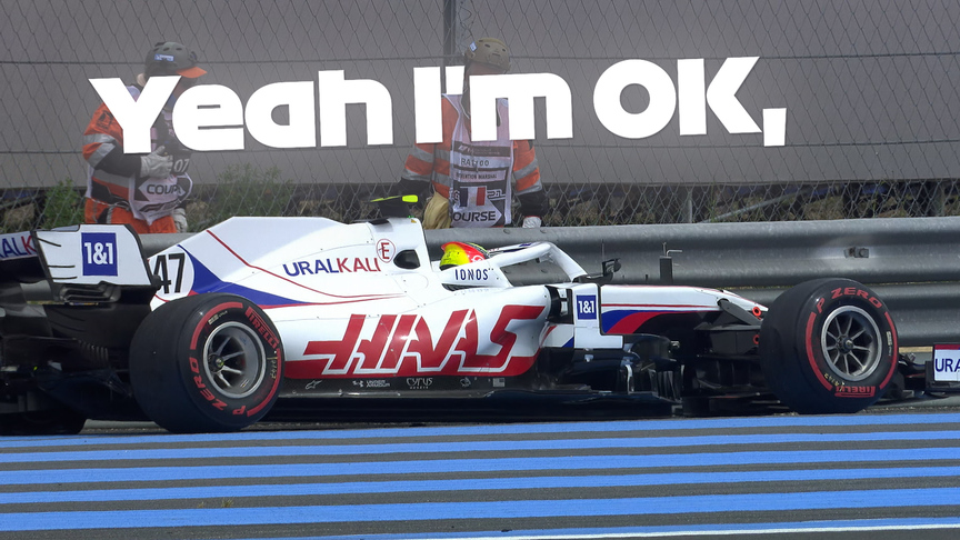 2021 French GP Qualifying: Schumacher crashes out but makes Q2