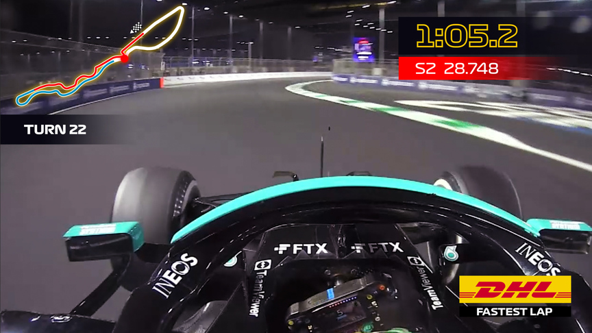 Lewis Hamilton takes DHL Fastest Lap at the 2021 Saudi Arabian GP