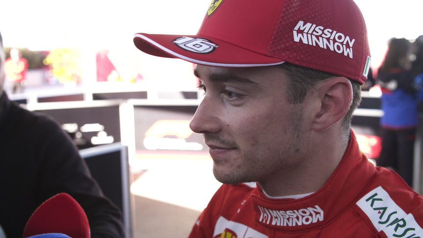 Charles Leclerc: Front three 'just too quick for us' today