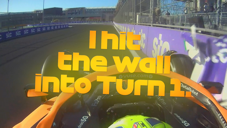 2022 Saudi Arabian GP FP1: Session halted after Norris hits broken marker board