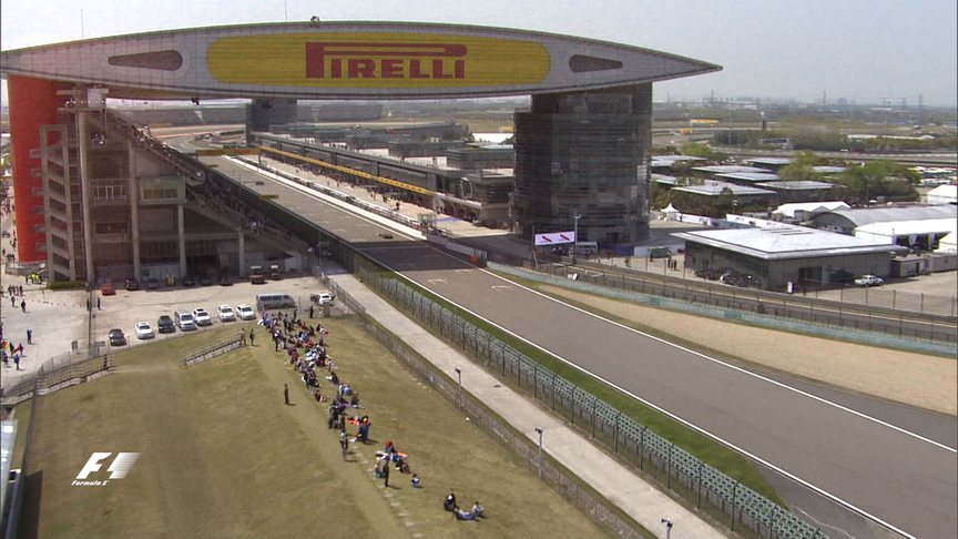 A bird's-eye view of the Shanghai International Circuit