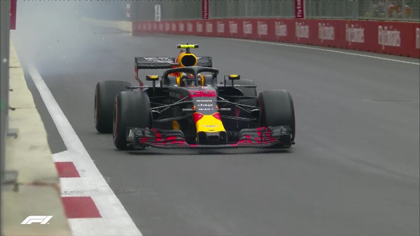 FP2: Sparks and slides on Verstappen's first flyer