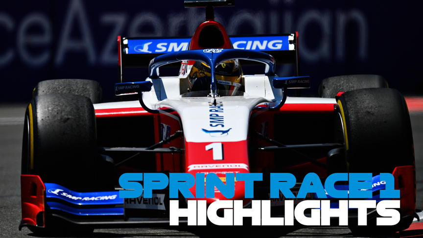 F2 2021 Round 3: Azerbaijan Grand Prix sprint race 1 highlights
