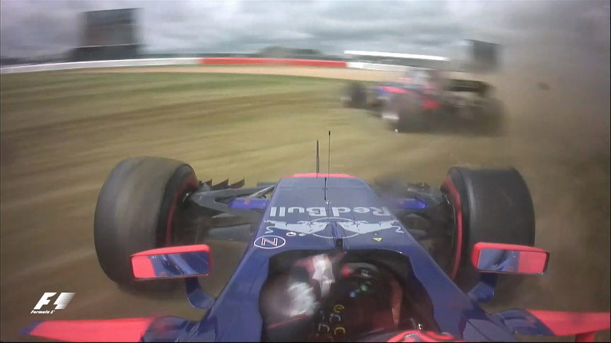 Race: Sainz out after Toro Rosso team mates collide