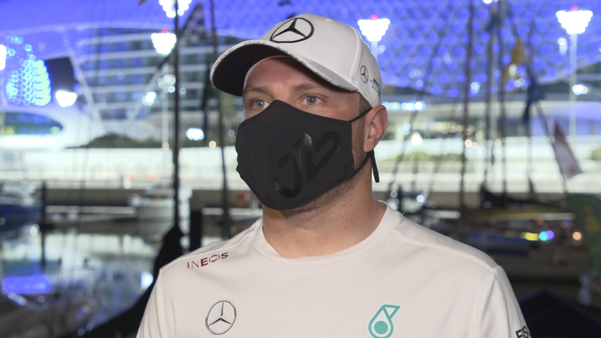 Valtteri Bottas happy to see Hamilton back in Mercedes garage at Yas Marina Circuit