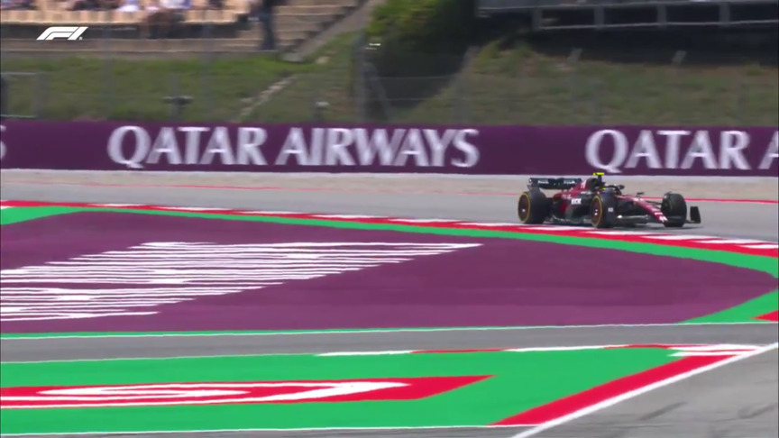 2023 Spanish GP FP1: Zhou Guanyu navigates the revised track layout in Barcelona